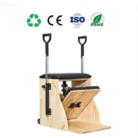 Chaise Wunda Commerciale pour Pilates – Équipement Durable avec Base en Bois, Réglable et Portable, Machine d'Exercice Santé pour Studios de Pilates