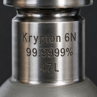 Gaz Krypton de qualité électronique Kr CAS 7439-90-9 pour la fabrication de circuits intégrés avancés, pureté 6N, gaz spécialisé