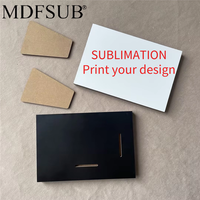 Bingkai Foto MDF Sublimasi Persegi Panjang Bersertifikat REACH EN71 4x6 inci 12mm Putih Mengkilap Logo Kustom Heat Press MDFSUB
