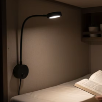 Lumière de tête de lit LED flexible DAMAVO 12V/24V, montage mural, commande tactile, port USB, éclairage intérieur pour camping-car, caravane, camion
