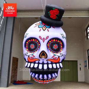 Cabeza de esqueleto de calavera inflable para Halloween, decoración Crazy para eventos - Product Image 5