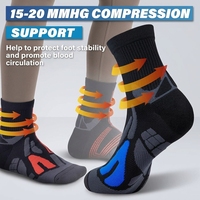 Chaussettes de course à pied personnalisées Basketball Chaussettes en nylon évacuant l'humidité Chaussettes de compression pour cyclisme