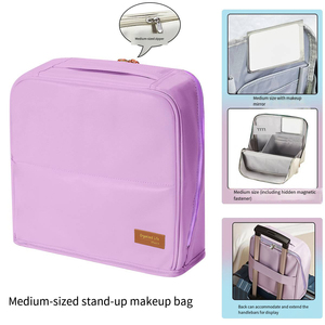 Organizador de Cosméticos de Tela de Alta Calidad <span class=keywords><strong>con</strong></span> Cierre Magnético para Mantener los Brochas de Maquillaje y Productos de Belleza Perfectamente Organizados - Product Image 6