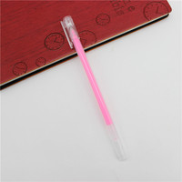 Pena gel kuning neon pena gel logo pena highlighter transparan