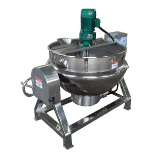 Automático 100L 200L 300L Jam De Molho Elétrico Aquecimento Vapor Cozinhando Jaqueta Chaleira Pote Com Agitador