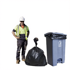 ถุงขยะครัวแบบมีเชือกผูก XC-BIO สำหรับงานหนัก ย่อยสลายได้ 100% ผลิตจาก PLA+PBAT หนา 0.5 มิล พร้อมพิมพ์ลายสกรีน - Product Image 4