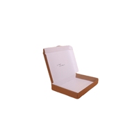 Grande boîte postale kraft brune dégradable recyclée en carton ondulé Mailers Boîte d'expédition gaufrage encre de soja Top Folders