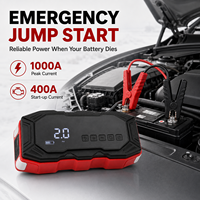 Cordless Tire Inflator with Jump Starter 4000A Peak 150PSI Portable Air Compressor Power Bank LED