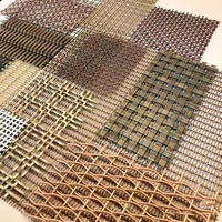 Offre spéciale : rideau de séparation en maille métallique en acier inoxydable bronze antique, utilisé pour les hôtels, restaurants, halls d'entrée et ascenseurs.
