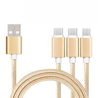 Kabel Data Pengisian Cepat USB Type-C 3A dengan Desain Anyaman Nilon untuk Ponsel, Earphone, Smart Watch, Garansi 12 Bulan