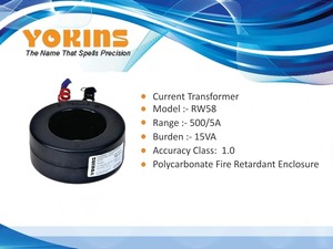 YOKINS, Current <b>Transformer</b> 500/5A, 500A CT for Ammeter as per IS2705 Model YOK-RW58 AC Current Measurement (Set of <b>3</b>) - Product Image 2