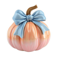 Dekorasi Musim Gugur  Hiasan Titik  Patung Labu Resin  Ornamen Labu Musim Gugur Poliresin Putih  Labu Polystone Halloween