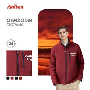 Custom ized New Soft shell Jacke Custom Design Winter Work Wear Herren Wind dichte wasserdichte Fleece gefüttert Reiß verschluss Soft Shell Jacke