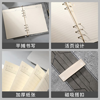 Carnet A5 en PU, couverture rigide, haute qualité, fermeture magnétique, design de couverture en collage, agenda, logo personnalisé pour entreprise, cadeau d'affaires