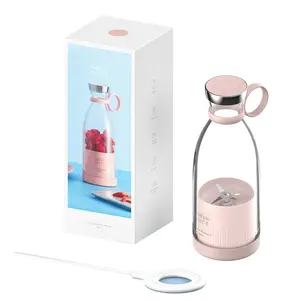 500ML 휴대용 USB 충전식 전기 과일 과즙 짜는기구 스포츠 미니 병 주스 블렌더