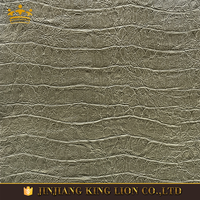 Simili cuir de crocodile gaufré de haute qualité, tissu PU imperméable pour la fabrication de chaussures, l'artisanat, les vêtements, les sacs décoratifs de golf, les canapés