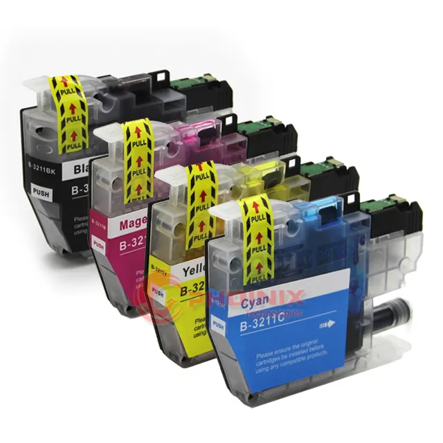 Tinta Kompatibel Pabrik Kualitas Tinggi untuk Saudara A3 Pencetak Inkjet Cartridges IJ LC3211 Eropa DCP-J572 J772DW MFC-J491 J890DW