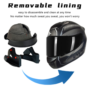 Mũ bảo hiểm fullface chất liệu ABS mới, bán chạy năm 2025, đạt chứng nhận DOT, in logo tùy chỉnh, bán buôn, dịch vụ OEM, Cascos - Product Image 6