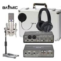 Kit de diffusion en direct pour la maison : microphone, casque, carte son, ensemble d'enregistrement pour la diffusion