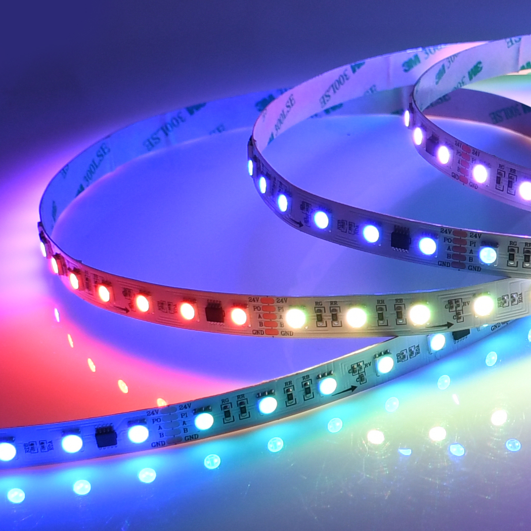 Addressable DMX512 Pixel RGB Digital smd5050 Flexible DMX Strip Waterproof 12V 24V Flex dmx512 LED Strip