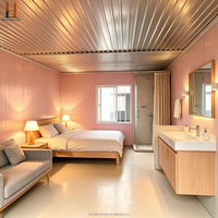 Maisons modulaires en conteneurs à texture bois moderne avec design respirant et véranda confortable pour usage résidentiel et commercial - Zhonghuan Living