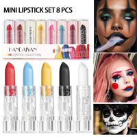 HANDAIYAN Vente en gros DIY Toussaint Mini Collection Lisse Coupe antiadhésive Rouge à lèvres Ensemble Délicat Lèvres Maquillage Cosmétiques