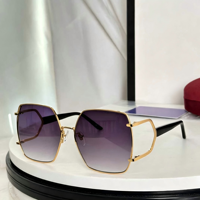 Lunettes de soleil classiques et durables unisexe 2026, monture carrée intégrale en alliage, verres PC dégradés UV400, pour adultes, bleu/rose
