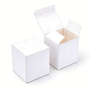 Custom logo <b>White</b> Folding Product Boxes Corrugated Cardboard Paper <b>Gifts</b> <b>Box</b> Packaging - Product Image 6