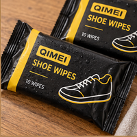 Lingettes pour chaussures OEM, boîte de présentation de 10 unités, marque privée