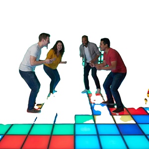 Piste de danse LED Super Grid Active, jeux de sol LED à pixels, dalles à pixels sensibles à la pression, jeux interactifs de pression pour salle - Product Image 1
