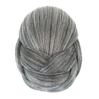 Chignon tressé synthétique de haute qualité en gros, postiche à clipser, chignon en forme de beignet, perruque à clipser pour femme