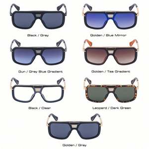 Gafas de Sol Cuadradas Retro de Doble Puente 2022, Montura Grande de Metal para Hombre y Mujer - Product Image 6