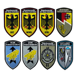 شارة ألمانية تكتيكية مطرزة قابلة للكي صديقة للبيئة مصنوعة يدويًا إكسسوار للقبعات والملابس وحقائب الظهر - Product Image 1