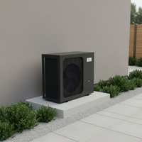 Système de pompe à chaleur air-eau numérique automatique à fréquence variable DC R290 écoénergétique, métal, 6 kW, chauffage extérieur pour hôtel