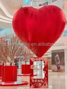 Amour publicité ballon gonflable en forme de coeur pour événement <span class=keywords><strong>centre</strong></span> <span class=keywords><strong>commercial</strong></span> décoration saint valentin coeur gonflable géant avec lumière - Product Image 3