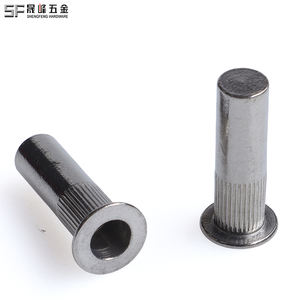 A2 A4 Edelstahl Flachkopf-Nietmutter 8-32 10-32 1/4 5/16 <span class=keywords><strong>3</strong></span>/8 1/2 UNC Flachkopf-Blindnietmutter Gerändelte Nietmutter Versiegelt - Product Image 1