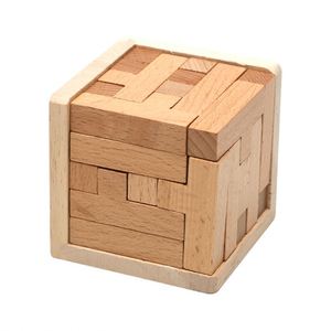 Cubo Mágico de Madera, Juguete Educativo para Desarrollar la Inteligencia, Bloques Lógicos en Forma de T, Rompecabezas de Inteligencia - Product Image 1