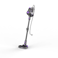 Aspirateur domestique multifonctionnel avec cordon, tube télescopique cyclonique, lumière LED pratique pour le nettoyage des sols, des tapis et des canapés