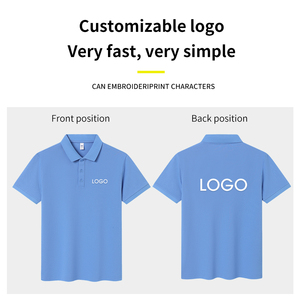 Camiseta <span class=keywords><strong>Polo</strong></span> de Algodón con Cuello de Color Sólido para Hombre y Mujer, Uniforme de Trabajo de Manga Corta con Logotipo Personalizado, Compatible con OEM ODM - Product Image 4