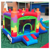 Château gonflable commercial miniature en PVC pour intérieur avec toboggan, château de saut pour enfants à louer