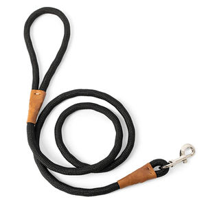 Correa para Perro de Cuerda Negra de 150 cm, Ligera, Resistente, Cómoda, con Clip Metálico Giratorio para Todas las Razas de Perros - Product Image 2