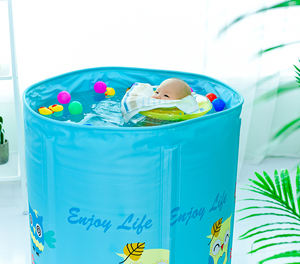 <span class=keywords><strong>Baignoire</strong></span> gonflable pour bébé, 3 couches de nylon PVC, pliable, portable, <span class=keywords><strong>baignoire</strong></span> autoportante, grande <span class=keywords><strong>baignoire</strong></span> en plastique - Product Image 2