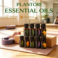 Huiles essentielles bio pour le visage à la menthe poivrée, à la rose et au gingembre, huile essentielle pure de vanille, d'arbre à thé et de romarin pour massage corporel et diffuseur.