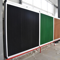Muro de cortina húmeda de enfriamiento con marco galvanizado en caliente, panel de enfriamiento evaporativo para establos de ganado, ovejas y invernaderos