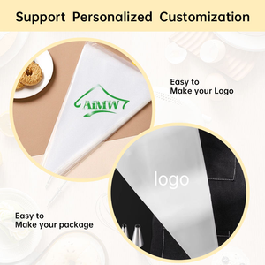 Bolsas de Plástico Personalizadas Impresas, Desechables, de HDPE/LDPE, con Refuerzo Lateral, para Decoración de Pasteles y Repostería - Product Image 3