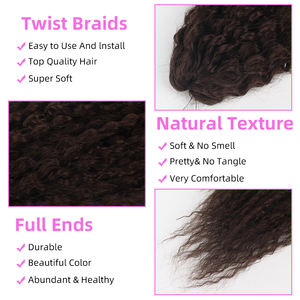 Capelli Vivian Premium Super Morbidi 26 Pollici 90g Ricci Brasiliani Crespi Confezione di Capelli Intrecciati all'Uncinetto con Ricci Brasiliani - Product Image 5