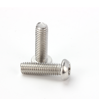 Sekrup Kepala Bulat Datar Torx Keamanan Tinggi Bahan Stainless Steel 304 Sekrup Anti Maling