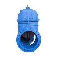 Vanne à boisseau à bride hydraulique à siège résilient en acier GGG50 EVK-GV DIN3352 F4 DN400-DN1800 pour eau et huile