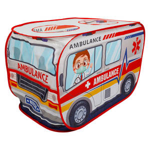 Casita <span class=keywords><strong>de</strong></span> Juegos Plegable para Niños, Carro <span class=keywords><strong>de</strong></span> Policía Gigante, Carpa <span class=keywords><strong>de</strong></span> <span class=keywords><strong>Juego</strong></span> Infantil Tipo Autobús - Product Image 1