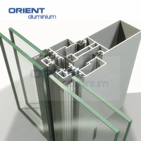 Bâtiments commerciaux Façades en verre en aluminium Mur-rideau de fenêtre Découpe laser extérieure Panneau de façade de mur-rideau en aluminium